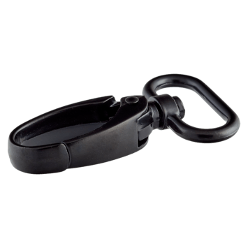 Karabiner De Luxe schwarz 30mm