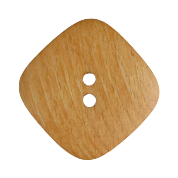 Holzknopf Quadrat 45mm