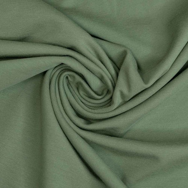 Baumwolljersey Uni Lena khaki