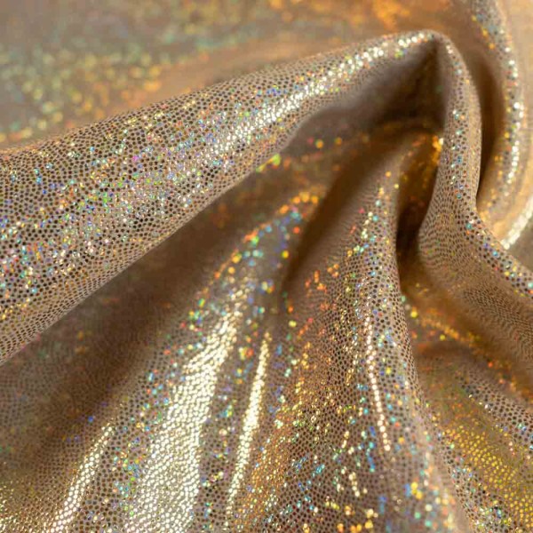 Glitzer Lycra beige