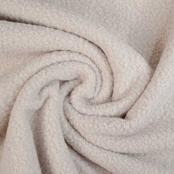 Bouclé Mantelstoff hellbeige