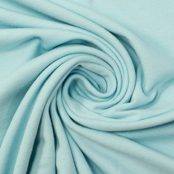 Bio-Baumwolljersey UNI hellblau