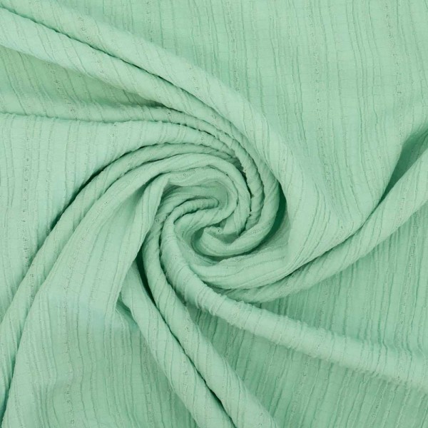 Viskose Crinkle plissiert mint hell