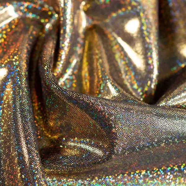 Glitzer Lycra gold