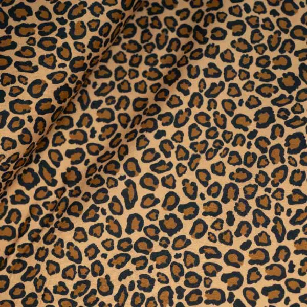 Viskosewebware mini Leo camel