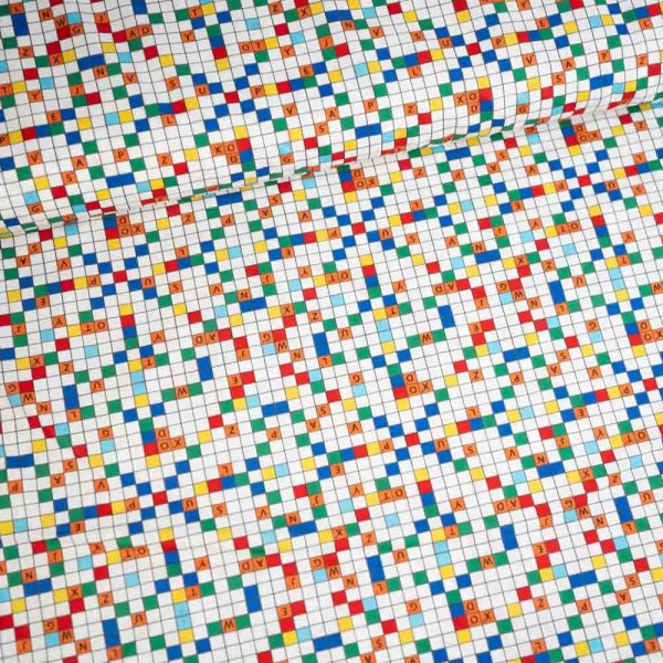 Baumwollwebware Kreuzworträtsel weiß