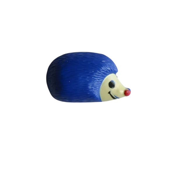 Kinderknopf Igelchen 18mm blau