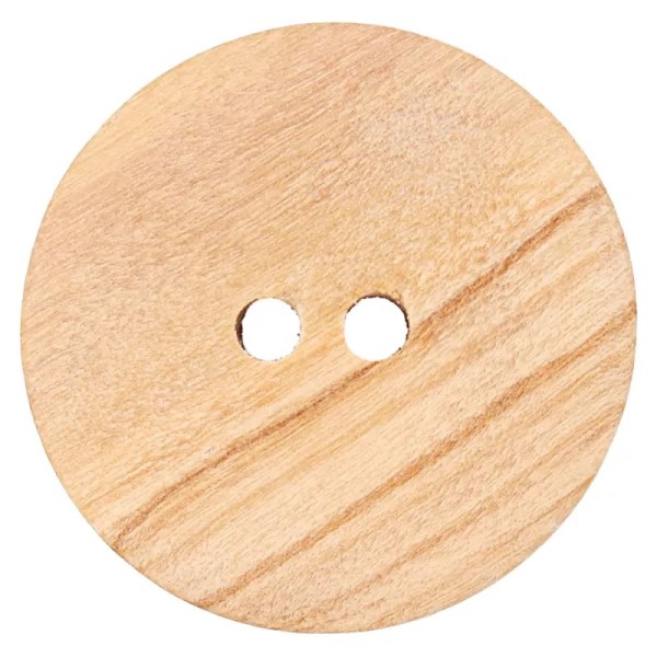 Holzknopf rund 20mm beige