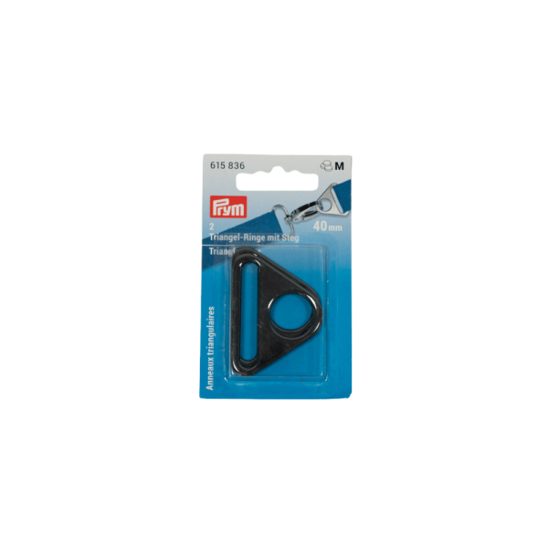 Prym Triangel-Ring mit Steg 40mm schwarz