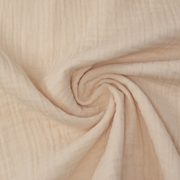Bio-Musselin Double Gauze UNI beige