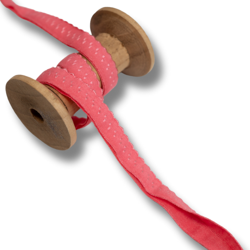 Elastisches Gummi Einfassband 20mm coral