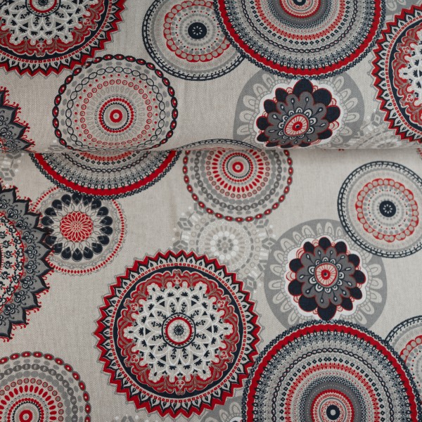 Canvas Mandala rot