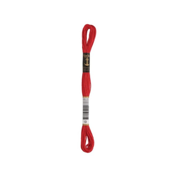 Anchor Sticktwist Garn 6-fädig mittelrot