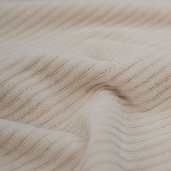 Breitcord Baumwolljersey hellbeige