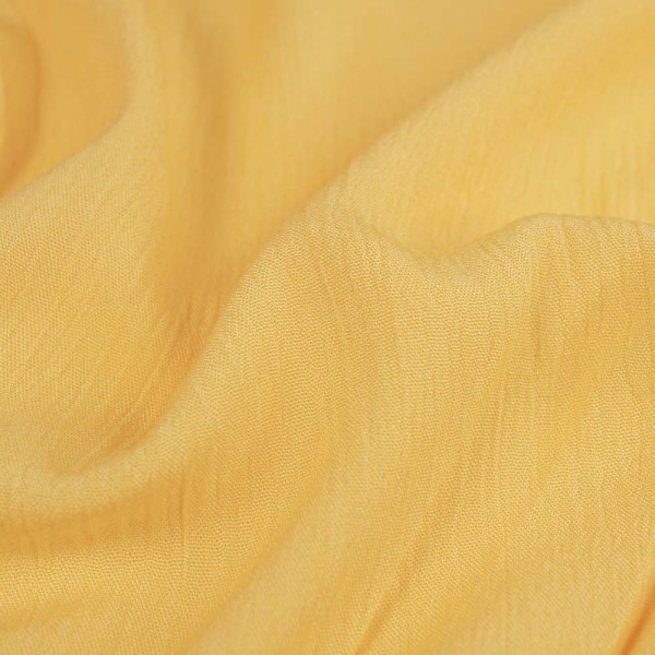 Viskosewebware Crinkle gelb