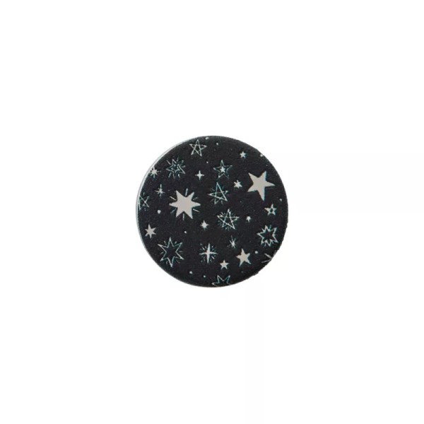 Jeans Knopf zum Schrauben Sterne 17mm schwarz