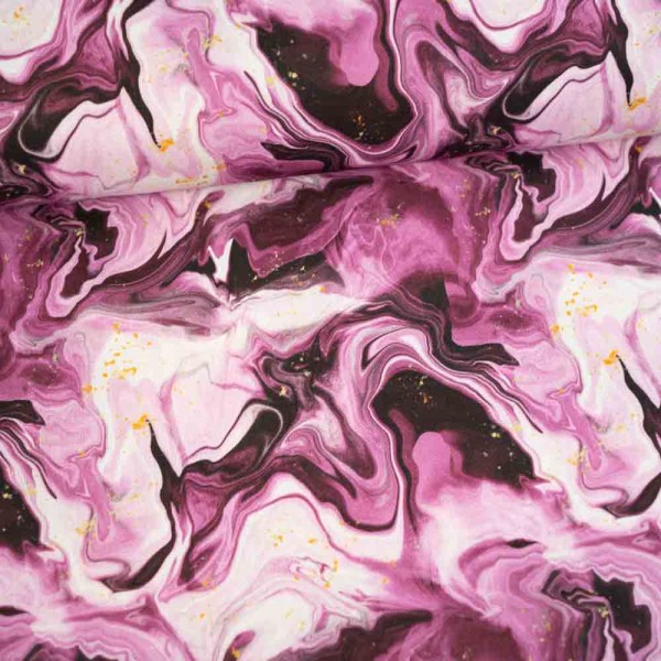 Canvas Aquarell Marble beere