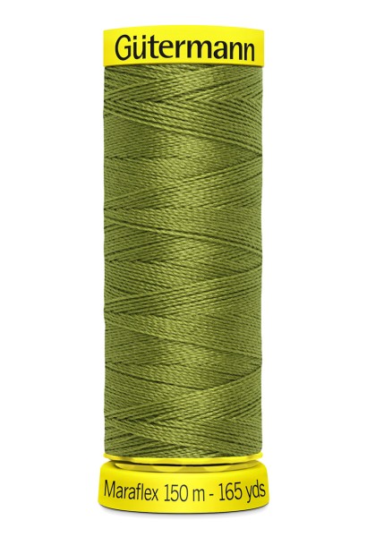 Elastisches Garn Gütermann Maraflex 150m olivgrün hell Nr. 582