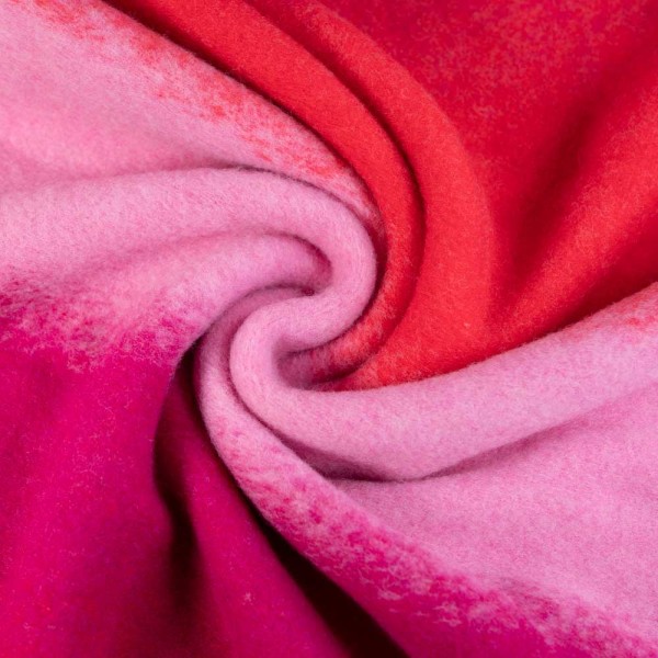 Woll Fleece flauschig Fading rosa