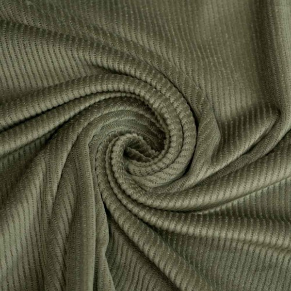 Feincord Jersey SOFT khaki