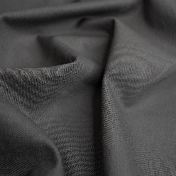 Leinen Baumwolle dunkelgrau