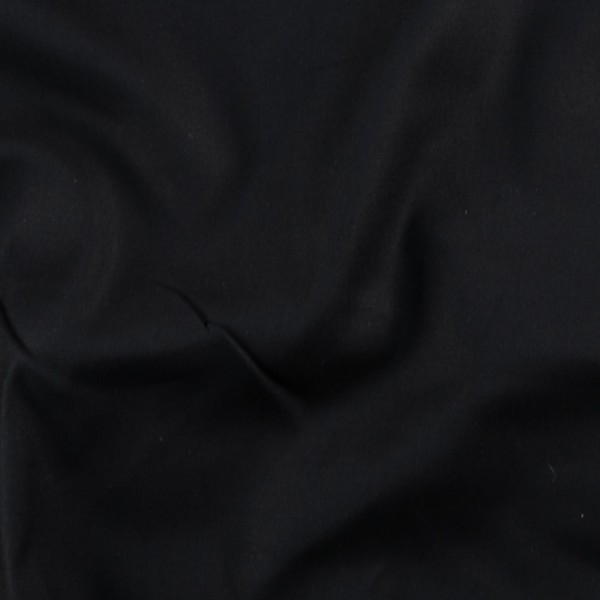 Baumwollsatin Stretch für Hosen schwarz