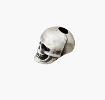 Kordelende Totenkopf altsilber