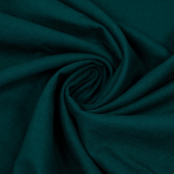 Leinen Baumwolle petrol