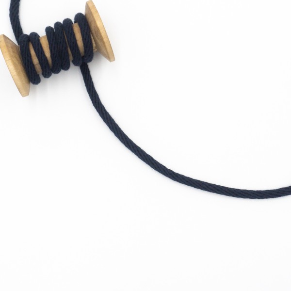 Baumwoll Kordel Fancy 6mm dark navy