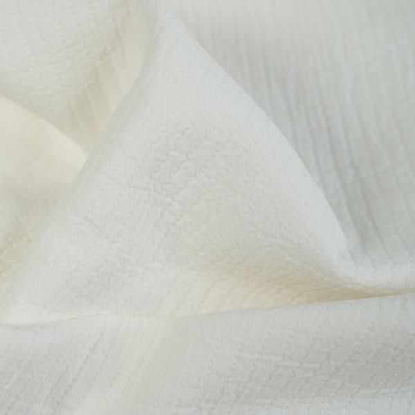 Baumwoll Seersucker ecru