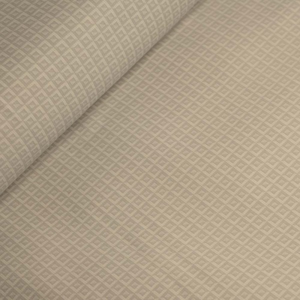 Baumwoll-Twill Kästchen beige