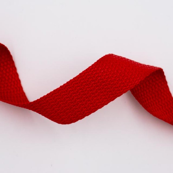 Gurtband Grobmaschig 25mm rot