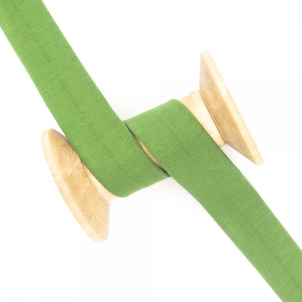 Jerseyschrägband Soft Uni grün
