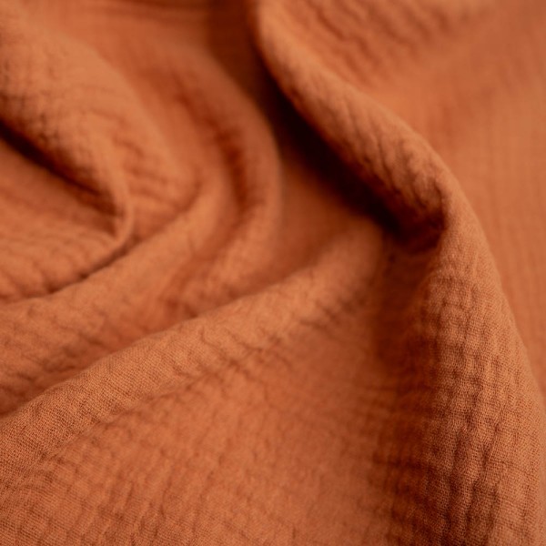 Musselin Double Gauze Amelie cognac