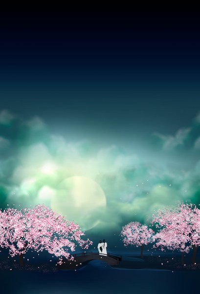 Bio-Baumwolljersey 150cm Rapport Japanische Kirschblüte