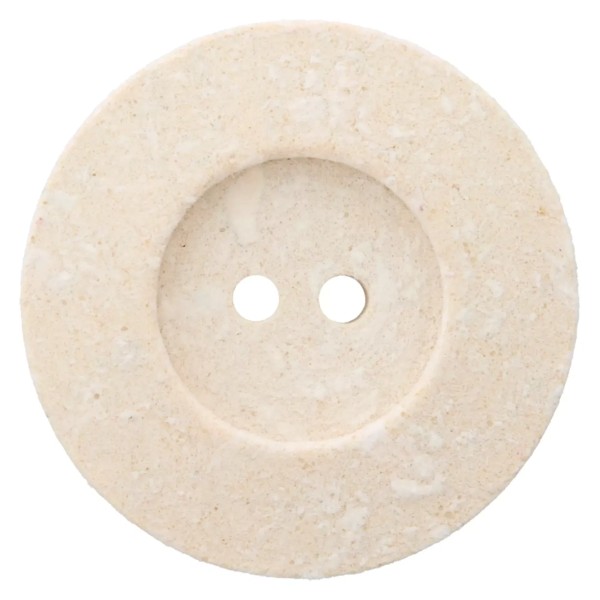 Knopf 2-Loch 30mm creme