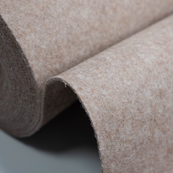 Filz 3mm meliert beige