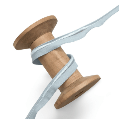 Gummi Paspelband 10mm hellgrau