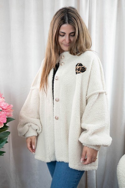 Teddy Jacke Talia natur