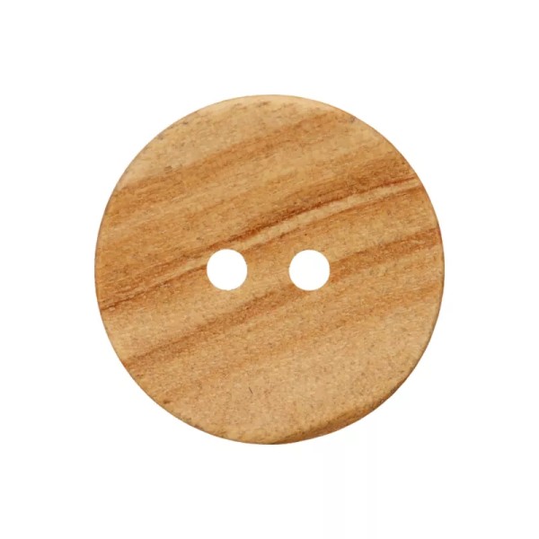 Holzknopf rund 15mm beige