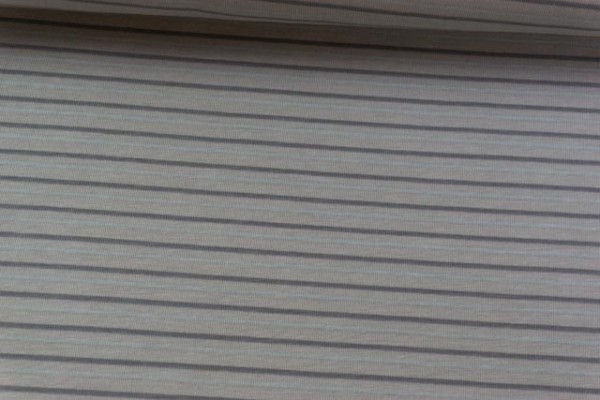 Baumwolljersey Streifen grau-dunkelgrau-hellblau Ökotex 100
