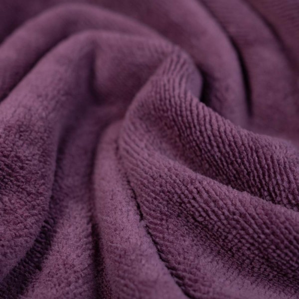 Bamboo Fleece Doubleface beere dunkel