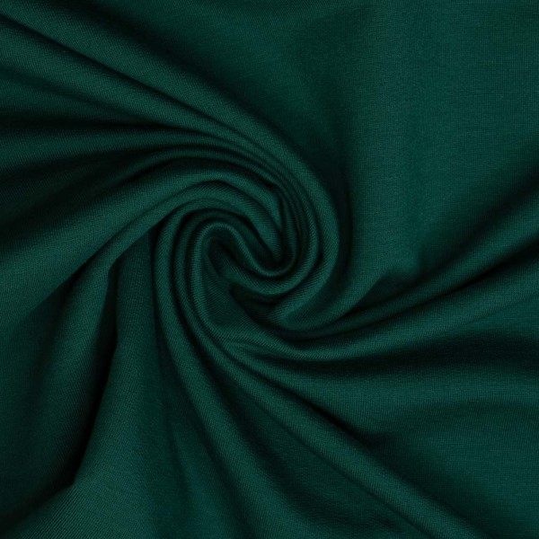 Baumwolljersey Uni Lena tannengrün