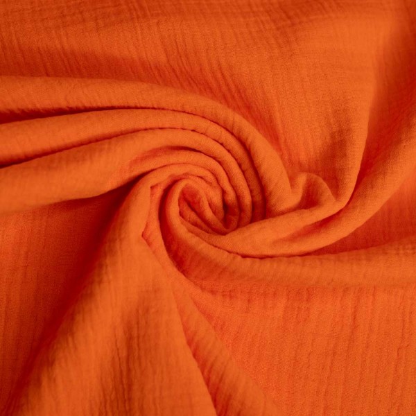 Bio-Musselin Double Neon orange