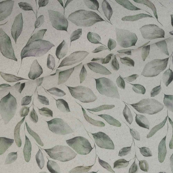 Canvas Aquarellblätter natur