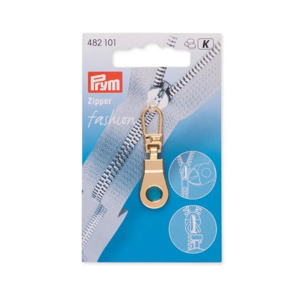 Prym Zipper-Anhänger Öse gold