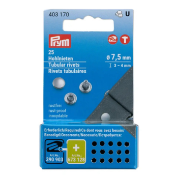 Prym Hohlnieten 3-4mm silber