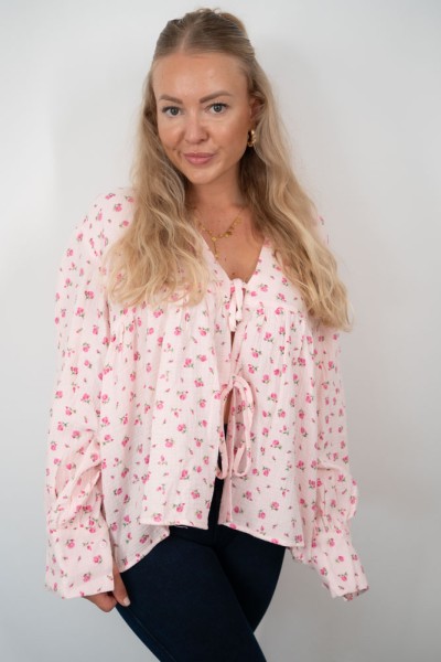 Musselinbluse Rosie pastellrosa S/M