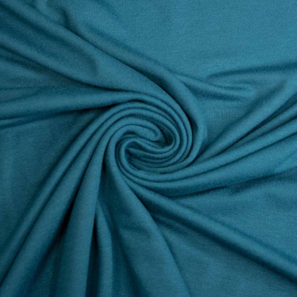 Viskosejersey Uni blaupetrol