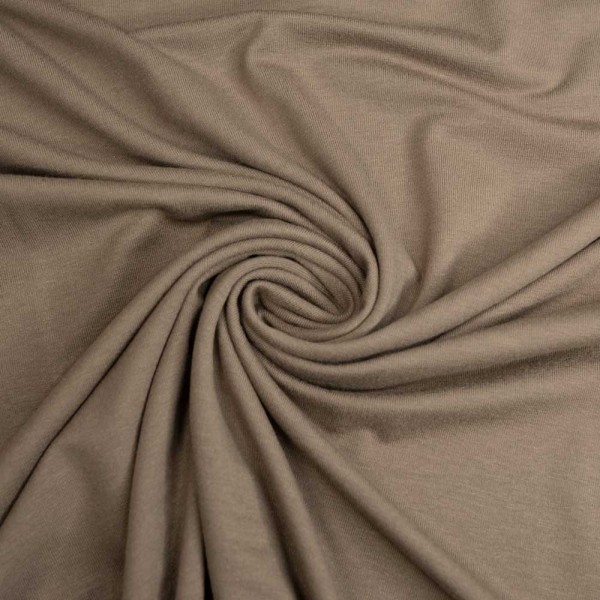 Viskosejersey Uni taupe